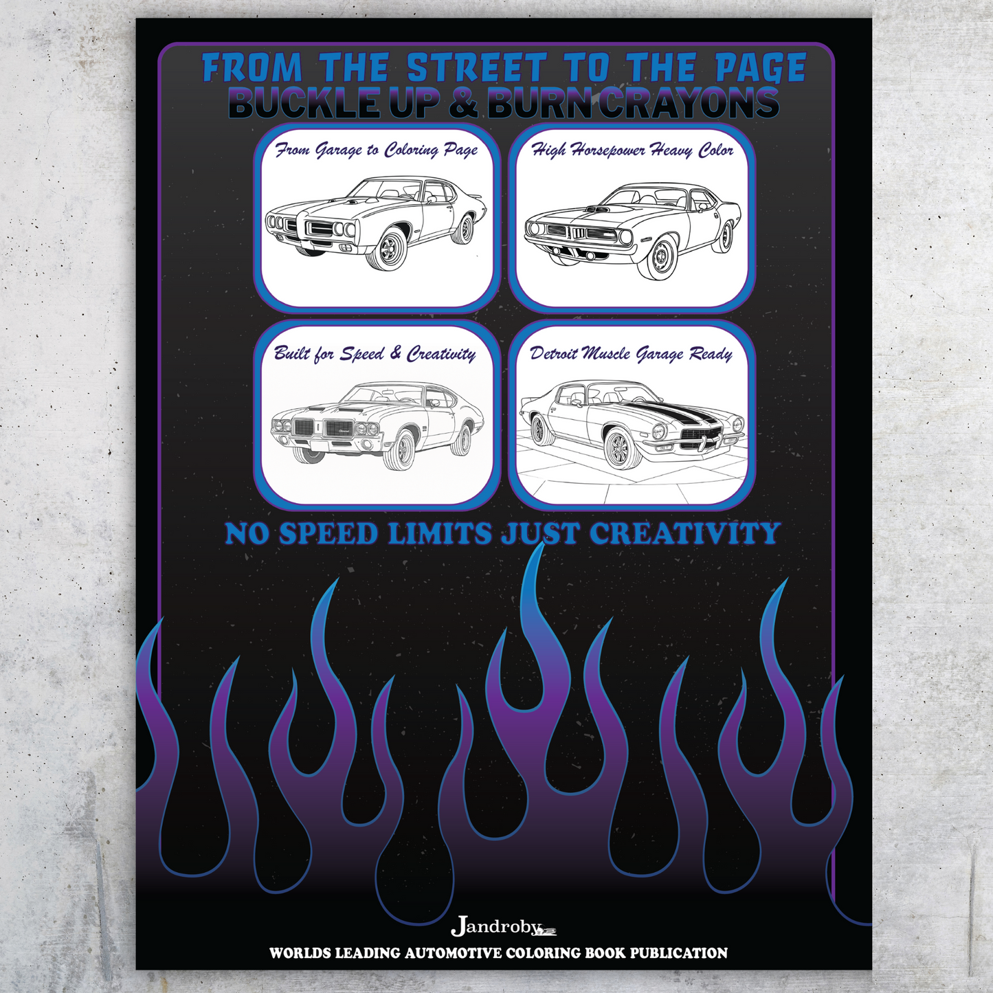 Muscle Car Coloring Book
