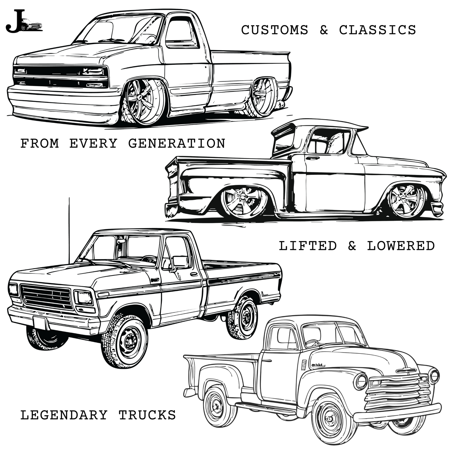 Trucks Coloring Book