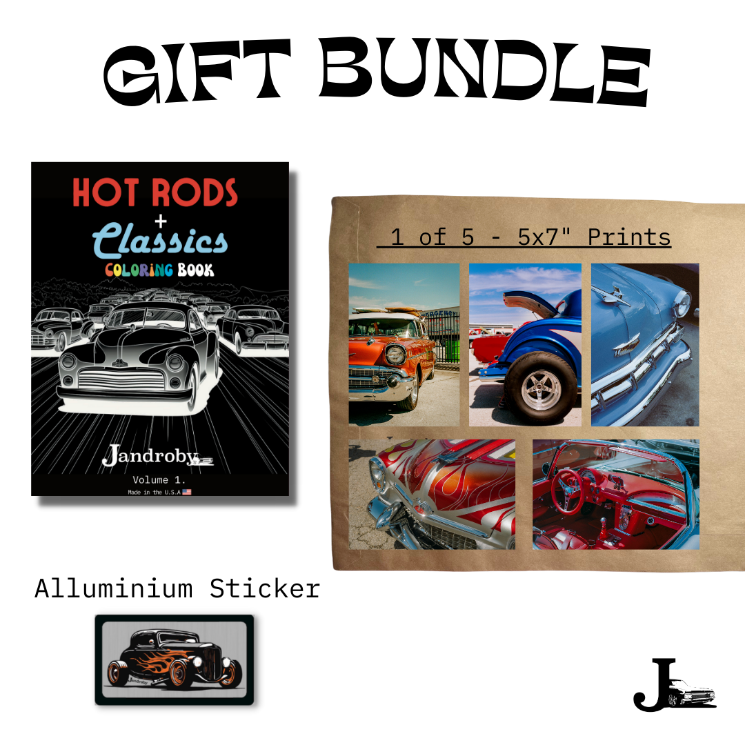 Jandroby Hot Rods and Classic Cars Coloring Book