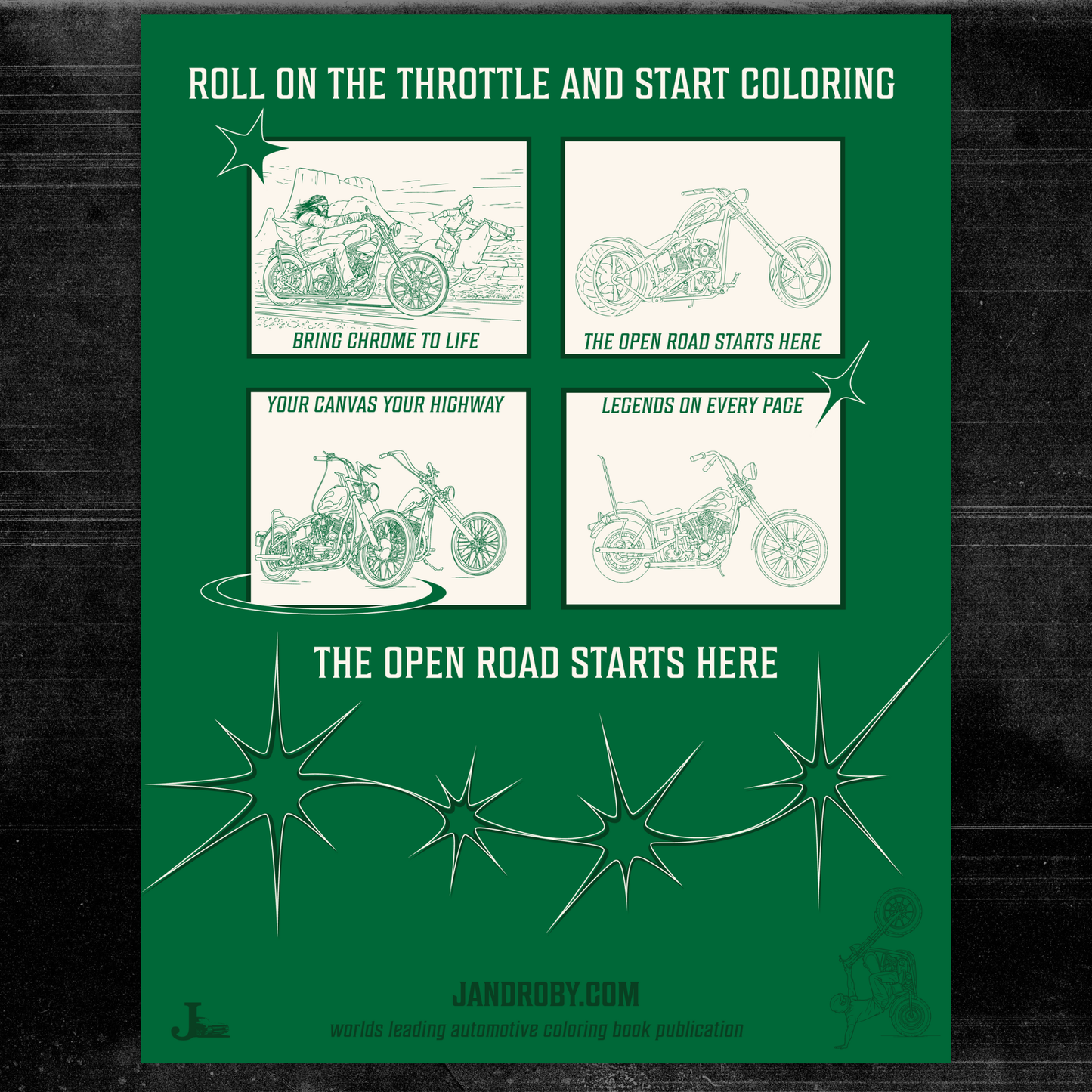 Motorcycle Coloring Book