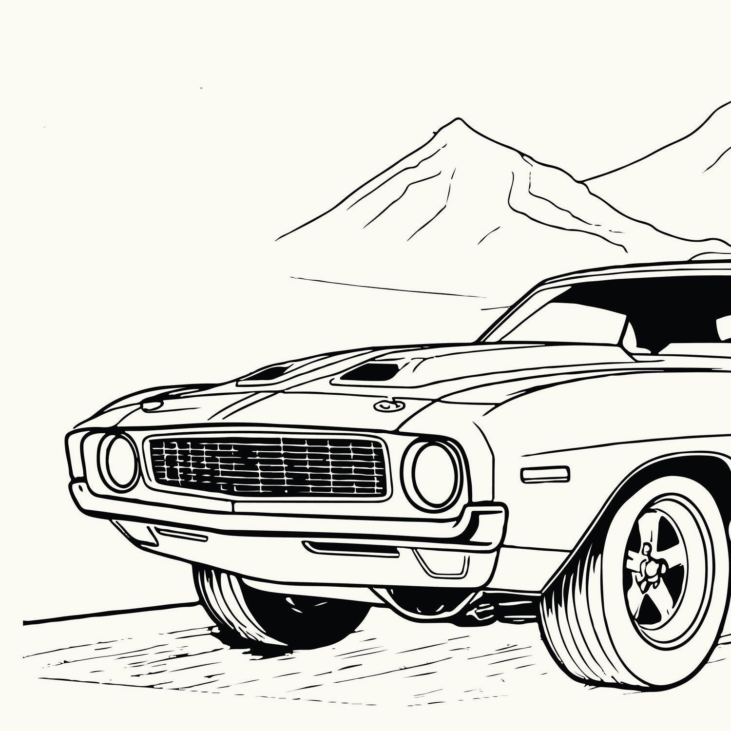 Classic Cars Coloring Pages
