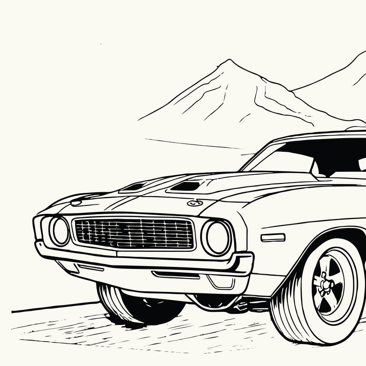 Hot Rods and Classic Cars Coloring Book – jandroby