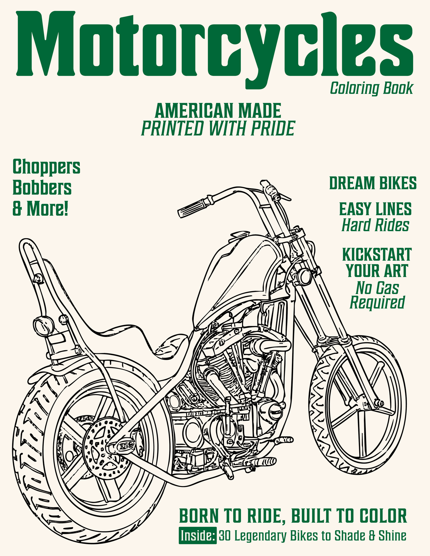 Motorcycle Coloring Book