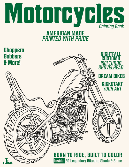 Motorcycle Coloring Book